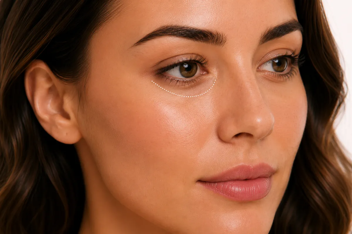 The under-eye area
