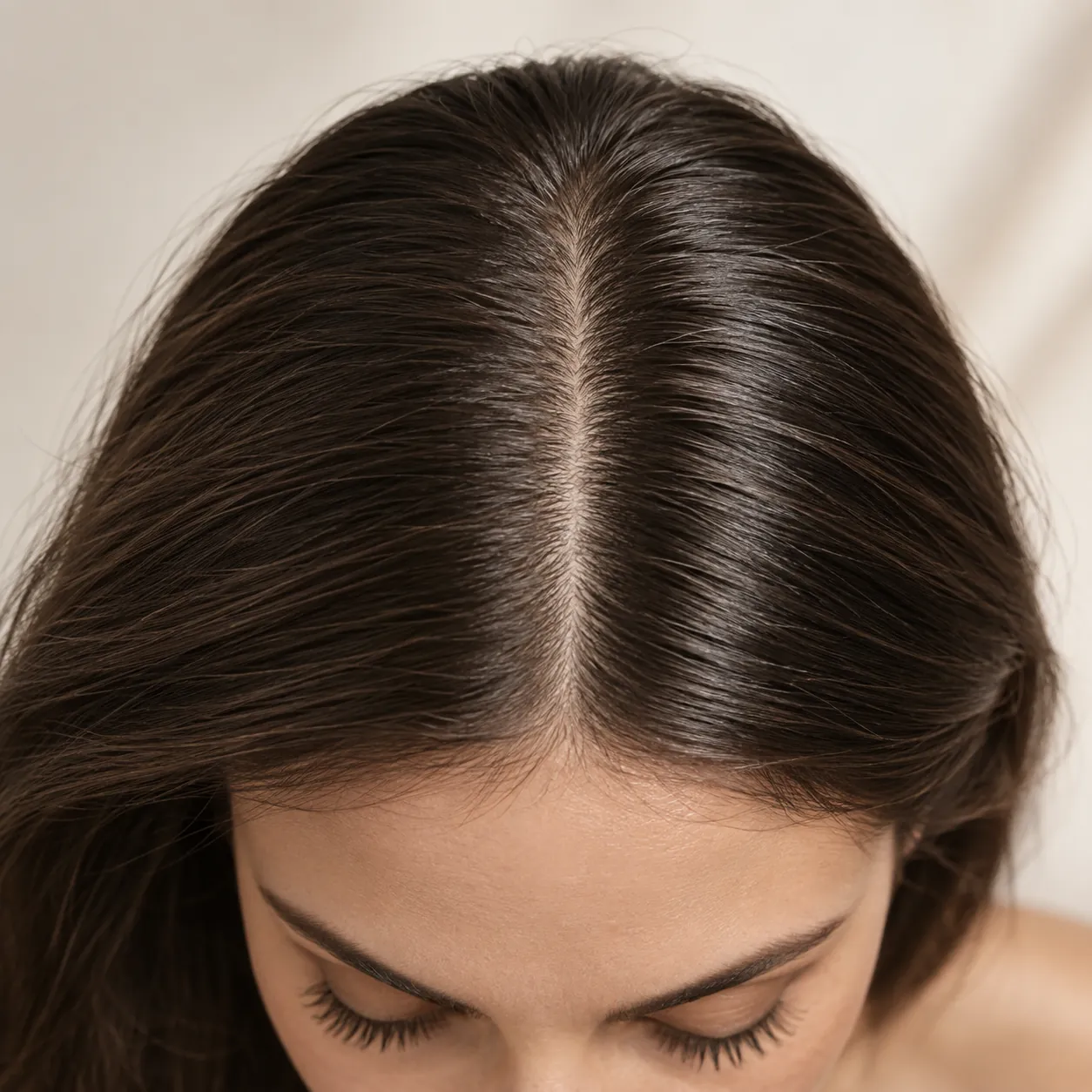 Scalp at the parting